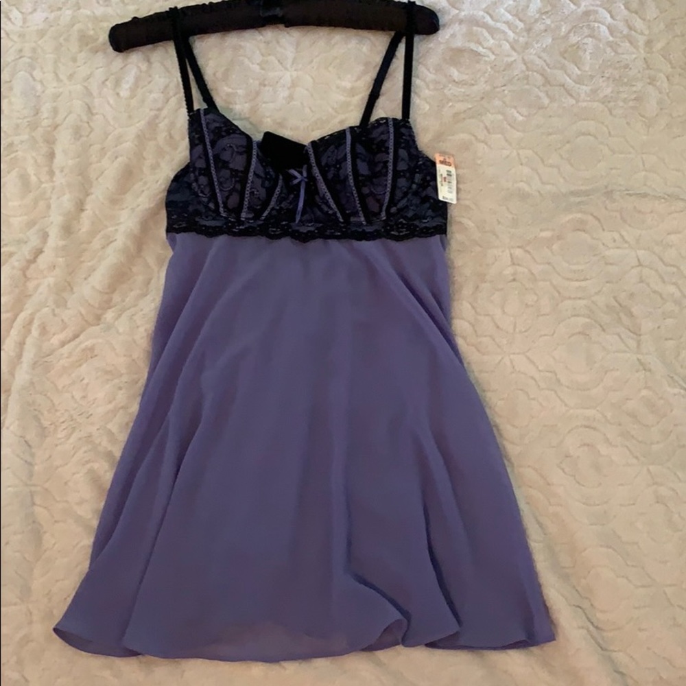 Purple Nightie, Matching Thong